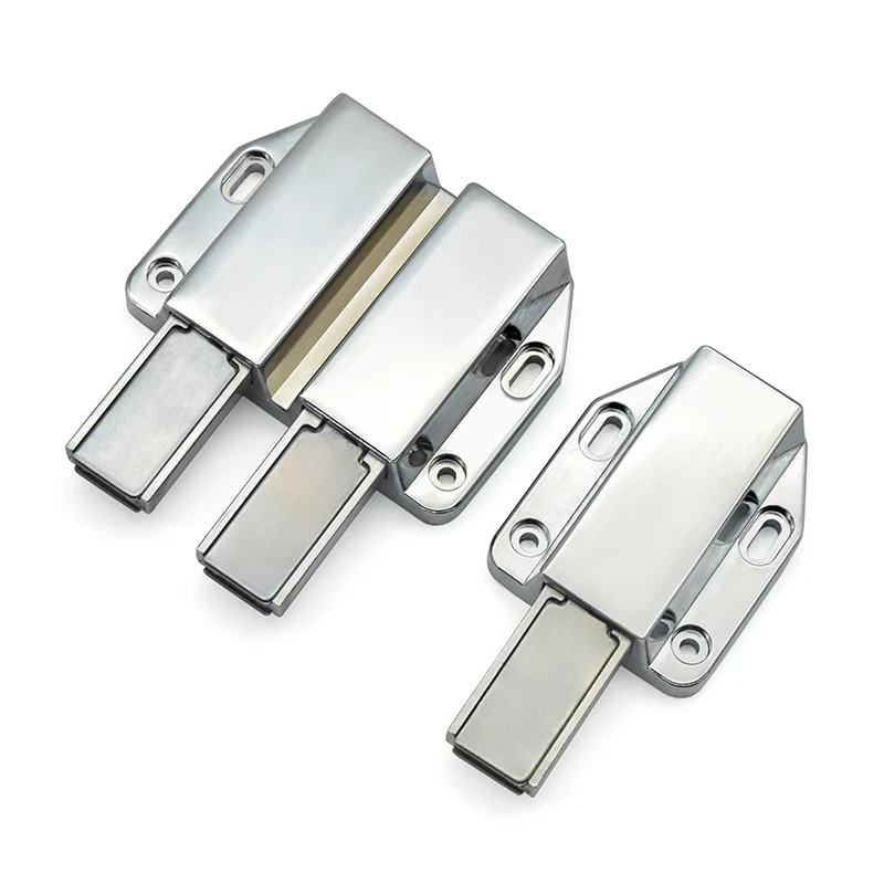 Магнитна ключалка, Двойно натискане за отваряне на Врати Тежки ключалки Ключалки за отваряне на кухненските врати за Шкафове Сензорни затвори - 2