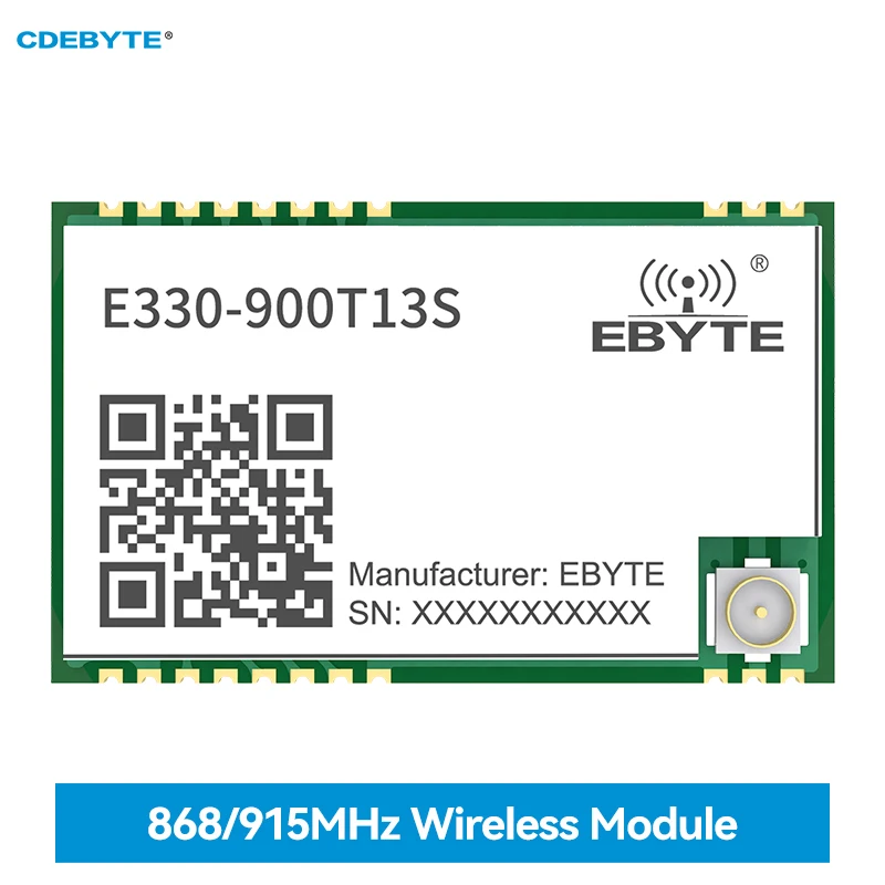 Модул за безжичен сериен порт 868/915 Mhz CDEBYTE E330-900T13S Ниска Консумация на енергия UART SMD една точка на Пробуждането на IPEX Печат Hole - 0