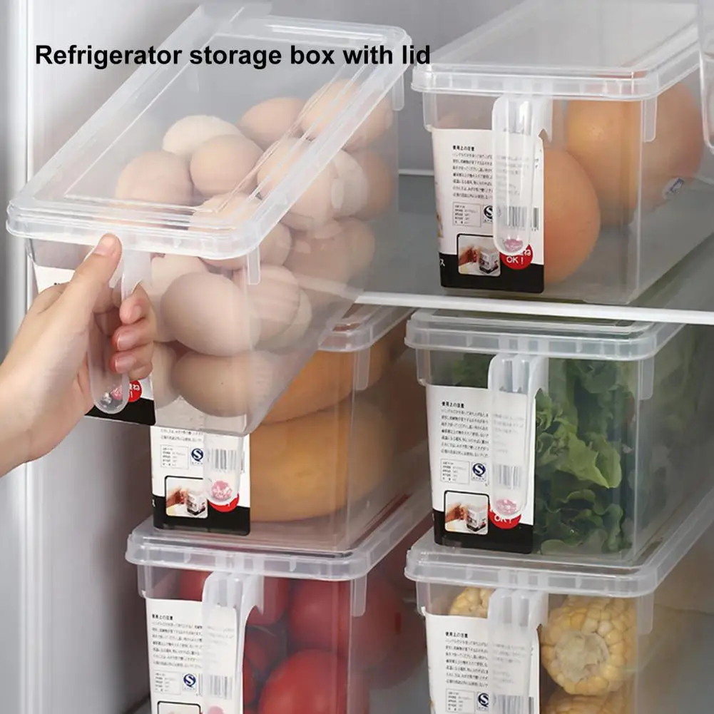 Портативен Преносим Хладилник, Кутия за съхранение на продукти, Прозрачен Хладилник, кутия за съхранение с капак, стоки за дома - 2