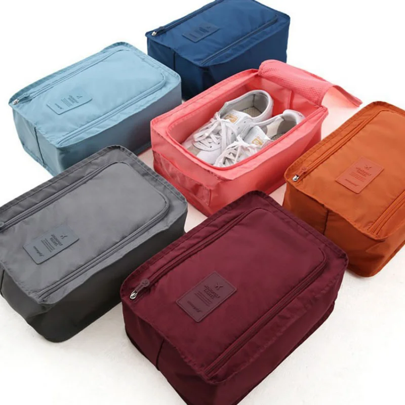 Преносима чанта за съхранение, Многофункционална Пътна косметичка, Free toiletries, чанта за бельо, чанта за съхранение на обувки, на Разположение 7 цвята - 0