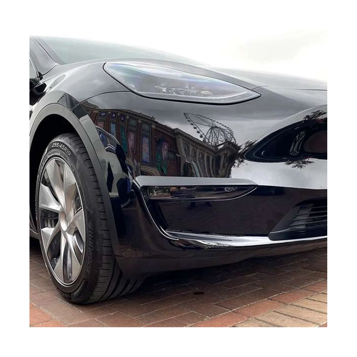 Рамка довършителни фарове за мъгла, фаровете Ветрорез фарове за мъгла, фаровете и Предната планк Ветрорез фарове за мъгла, фаровете за колата Tesla Model S 2022 - 5