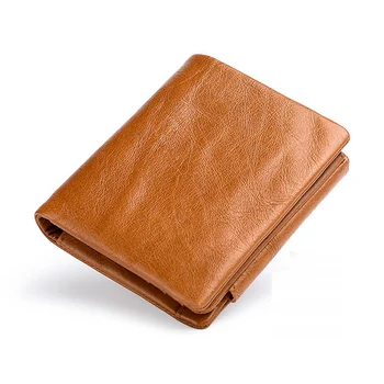 Дизайнерски мъжки портфейл XZAN, кожени тройни къса портфейли, мъжки засовы, Ретро мъжки портфейл, чанта за монети, мултифункционален портфейл за карти