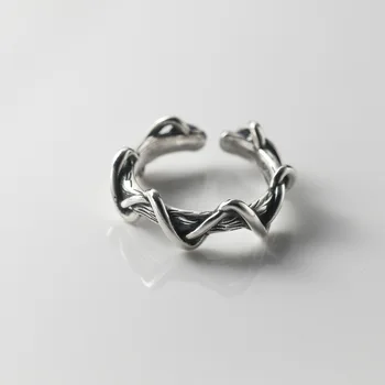 Индивидуалността Обикновено по-големите вериги отворен пръстен геометрични пръстени на палеца за жени бижута в готически стил в стил пънк подаръци