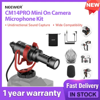 Комплект Микрофони NEEWER CM14PRO Mini On Camera с однонаправленным изземване на звука Широка съвместимост