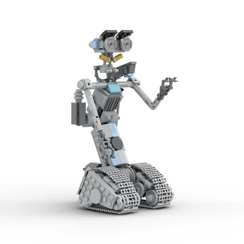 Короткозамкнутая верига Johnnyed 5 Модел Робот Градивен елемент на набор от Филми Военен Робот Тухлени Играчки за Детски подарък за рожден Ден