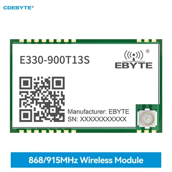 Модул за безжичен сериен порт 868/915 Mhz CDEBYTE E330-900T13S Ниска Консумация на енергия UART SMD една точка на Пробуждането на IPEX Печат Hole
