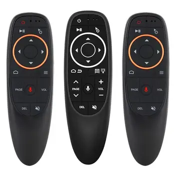 Нов Прием на G10 Гласова Дистанционно Управление на 2.4 G Безжична Въздушна Мишка Жироскоп IR Обучение за Android tv box HK1 H96 Max X96 mini