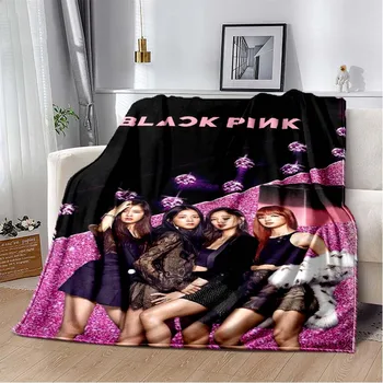 Одеало за момичета, K-pop, Фланелен дишащи топли одеяла за спално бельо, Пътна Спалня, Детска подарък, домашен декор