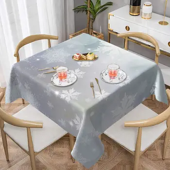 Покривката под формата на снежинки, Водоустойчив Покривка, Декоративно покритие, плот за масата за вечеря, на шведска маса, партита, къмпинг