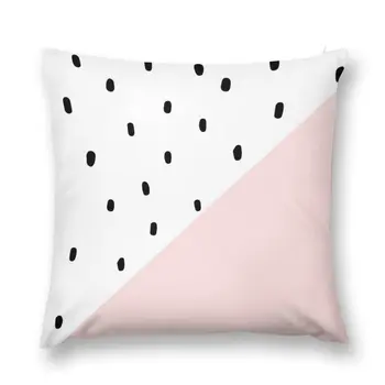 Розово-бялата възглавница с принтом известни далмация, изработена по поръчка, от Снимка Възглавници за сядане, възглавнички
