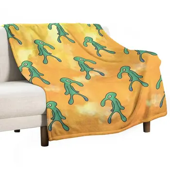 Смел и дързък (жълто) Каре, декоративни одеала за дивана, се Надига едно одеяло на дивана, се Движат одеяло