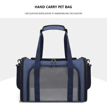 Чанта-переноска за домашни котки, по-Голямата голям чанта за пътуване, Сгъваема Дишаща Преносима Креативна Многофункционална чанта за домашни любимци